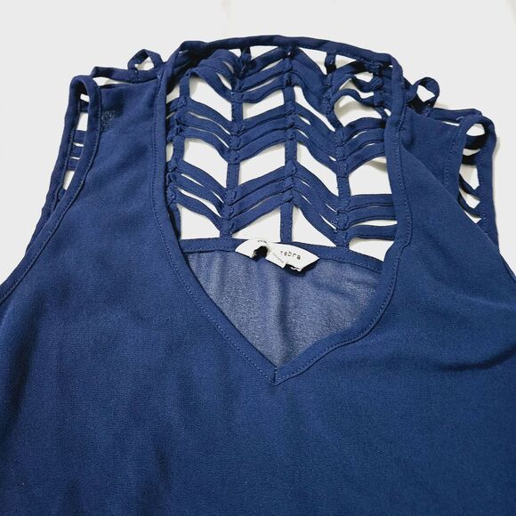Naked Zebra Womens Tank Top Blue Size Small 100% Polyester Sleeveless Pullover - Picture 12 of 12